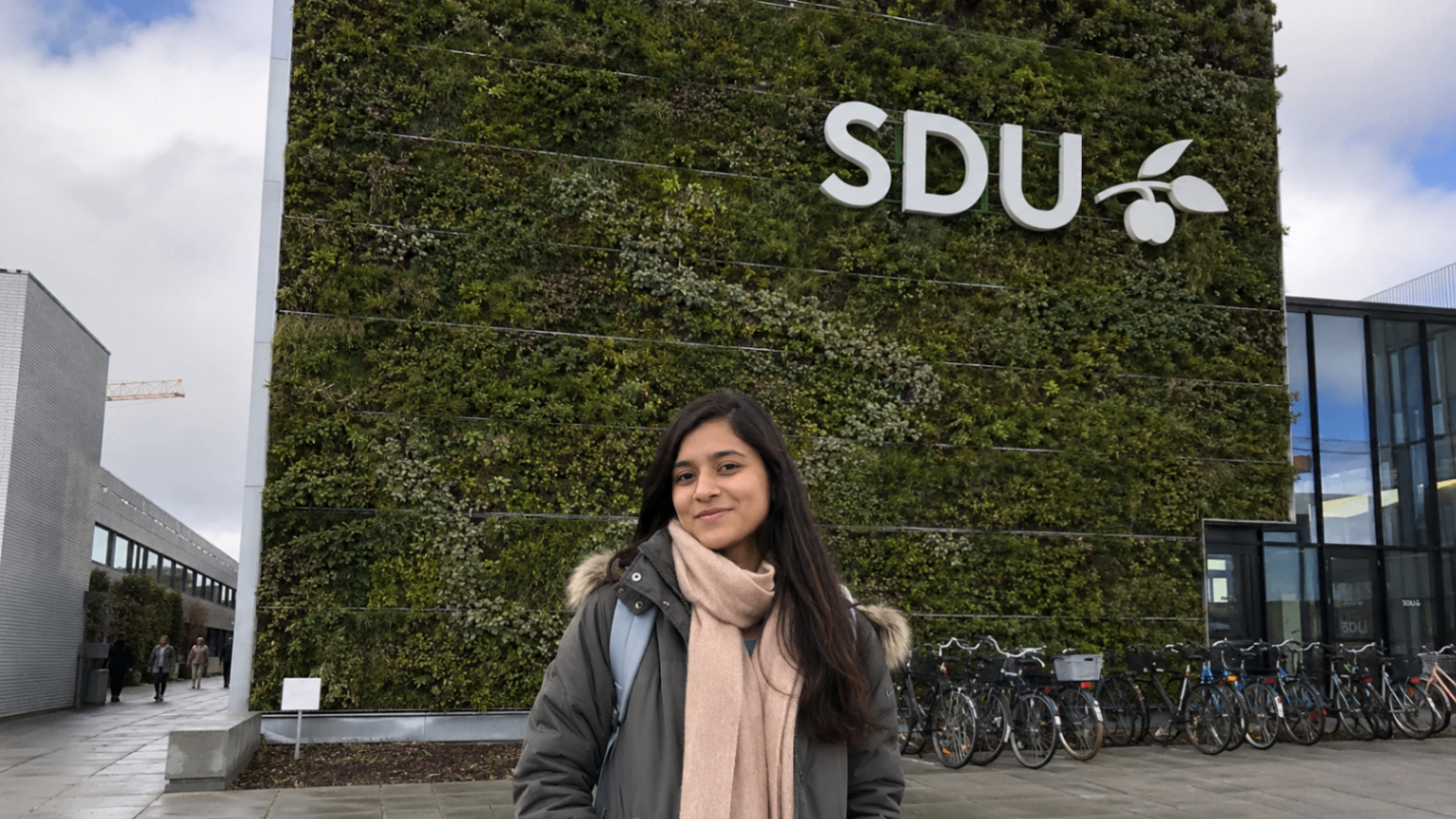 A ScoreMax student at the University of Southern Denmark (SDU).